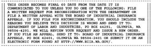 L&I protest order